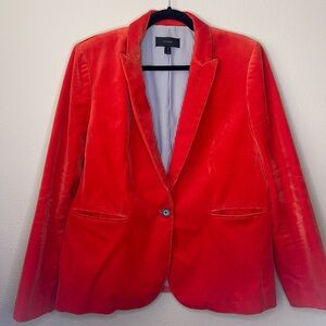 J. Crew Blazer orange Suede size 16